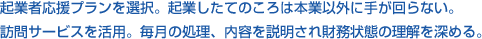 起業者応援プランを選択。起業したてのころは本業以外に手が回らない。